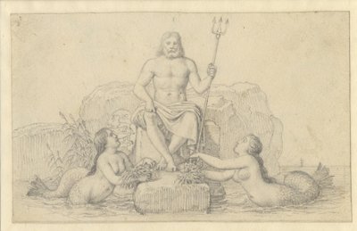 Neptune et deux néréides - Christoffer Wilhelm Eckersberg