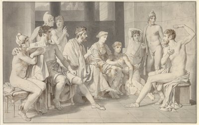 Ulysse chez Alkinoos raconte sa vie - Christoffer Wilhelm Eckersberg