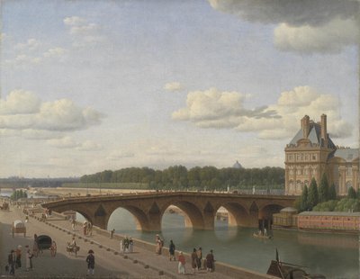 Pont Royal vu du Quai Voltaire - Christoffer Wilhelm Eckersberg