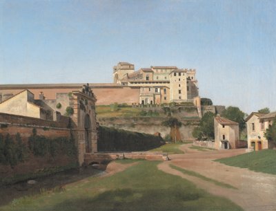Porta Angelica et une partie du Vatican - Christoffer Wilhelm Eckersberg