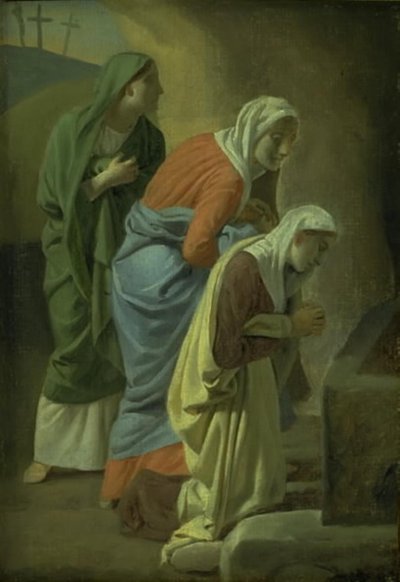 Les Trois Maries au tombeau du Christ (étude) - Christoffer Wilhelm Eckersberg