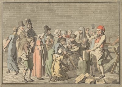 Distribution de bois aux pauvres - Christoffer Wilhelm Eckersberg