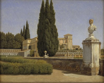 Vue des jardins de la Villa Albani. Rome - Christoffer Wilhelm Eckersberg