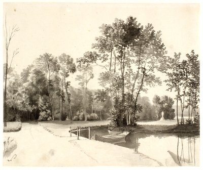 Vue du jardin de Sanderumgaard - Christoffer Wilhelm Eckersberg