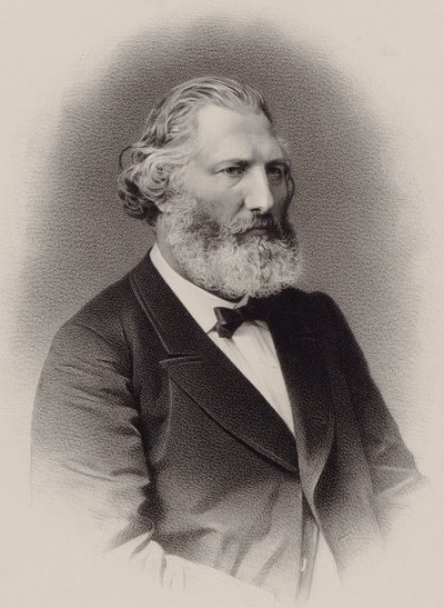Portrait du compositeur Auguste François Morel 1809-1881, vers 1860 - C. Bornemann