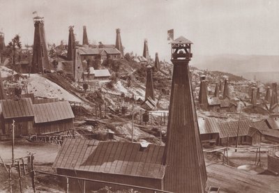 Puits de pétrole de Bustenari, Roumanie - C. Chusseau Flaviens