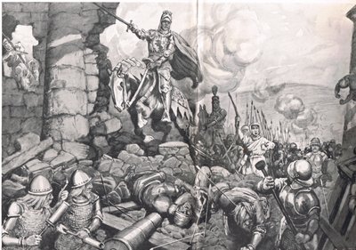 Henri V au siège de Harfleur, illustration de 