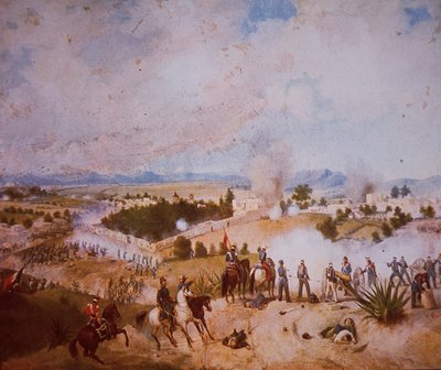 Guerre américano-mexicaine (1846-48), bataille de Molino del Rey, troupes américaines attaquant - C. Escalante