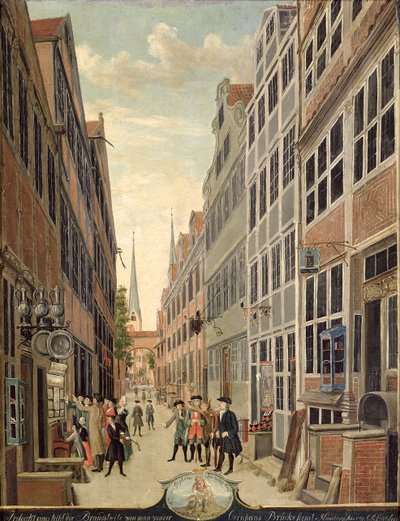Brandstweite à Hambourg, 1775 - C. F. Feldt