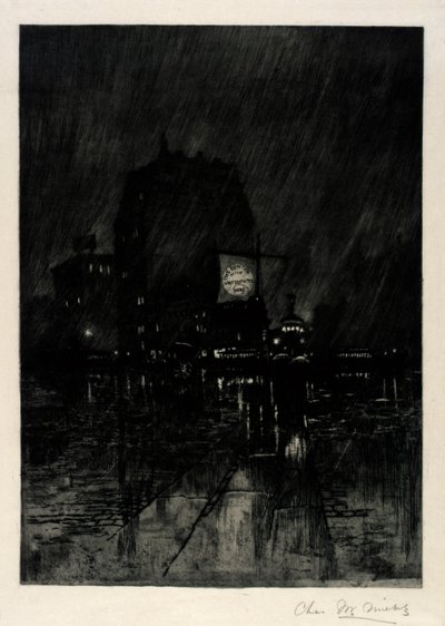 Nuit pluvieuse, Madison Square - C. F. William Mielatz