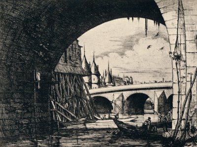 Arc du Pont Notre-Dame - C. H. Meryon