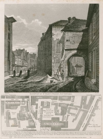 Porte du prieuré de St Mary, Southwark - C. John Mayle Whichelo