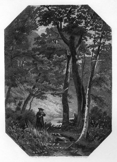 Herman Boerhaave, botaniste, humaniste et médecin néerlandais des 17e-18e siècles, vers 1870 - Domenico del Barbiere