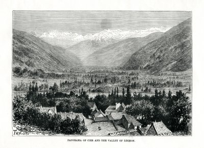 Cier et la vallée de Bagnères-de-Luchon, France, vers 1879 - C. Laplante