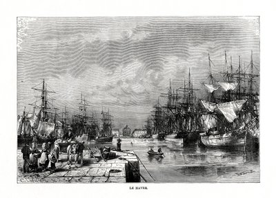 Le Havre, Normandie, nord de la France, 1879 - C. Laplante