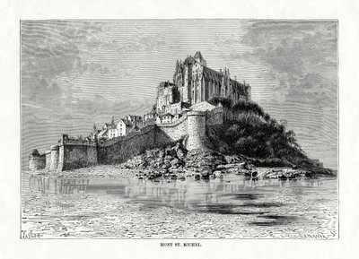 Mont-Saint-Michel, Normandie, France, 1879 - C. Laplante