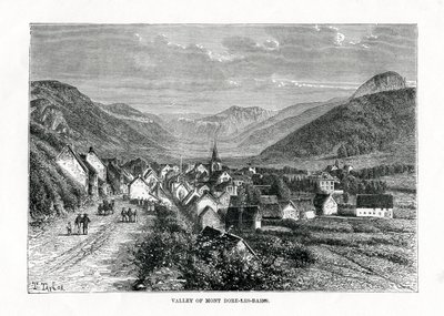 La vallée de Mont-Dore-les-Bains, France, 19ème siècle - C. Laplante