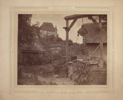 Heidelberg - Vue du château depuis le jardin, vers 1870 - C. M. Eckert