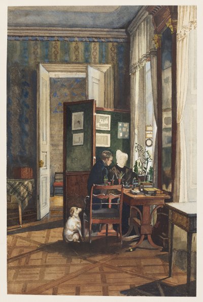 Une pièce dans le palais Reuss, Dresde - C. M. Fredro