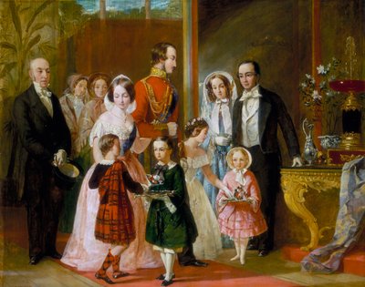 Thomas Younghusband et sa famille rencontrent la reine Victoria et sa famille au Crystal Palace, vers 1854 - C Wells