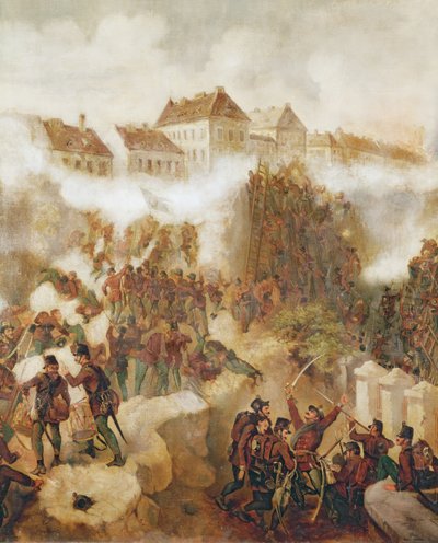 La reprise de la forteresse de Buda par les insurgés hongrois le 21 mai 1849 - C. Wemik