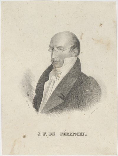 Portrait de Pierre-Jean de Béranger 1780-1857 - Cäcilie Brandt