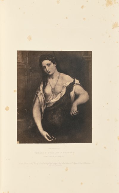 Figure féminine, par P. Bordone - Caldesi and Montecchi