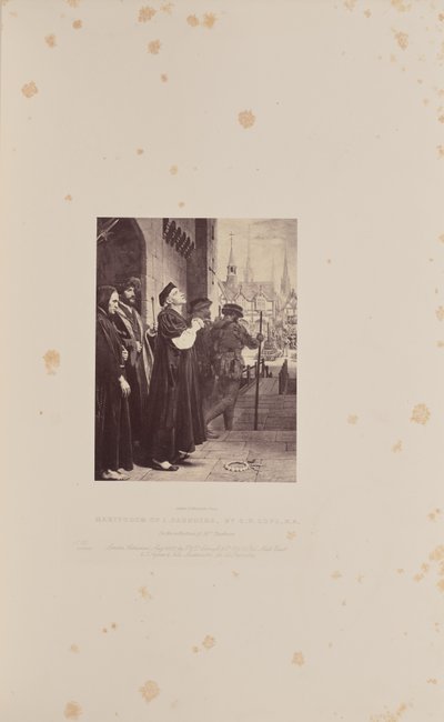 Martyre de L. Saunders, par C.W. Cope, R.A. - Caldesi and Montecchi