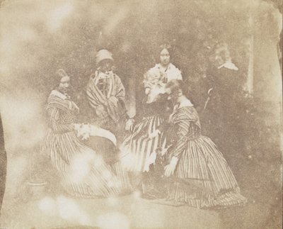 34. Groupes artistiques dans diverses poses, vers 1845 - Calvert Jones