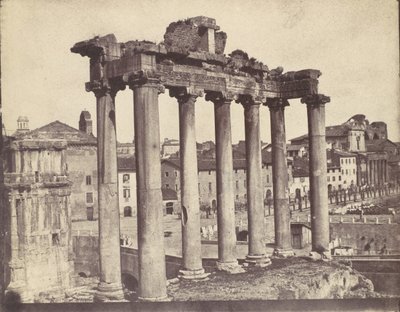 Temple de la Concorde, Rome, années 1850 - Calvert Jones