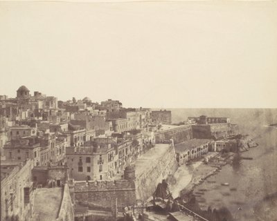 Le port de La Valette, Malte, années 1850 - Calvert Jones