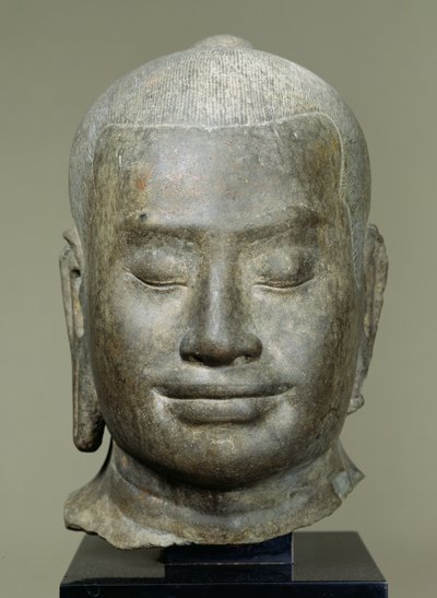 Tête du roi Jayavarman VII (r.1181-c.1220) - Cambodian School