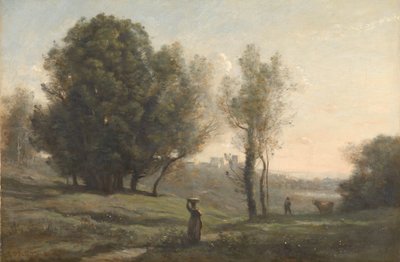 Paysage Souvenir des Landes - Camille Corot