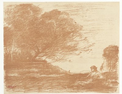 Sappho dans le paysage - Camille Corot