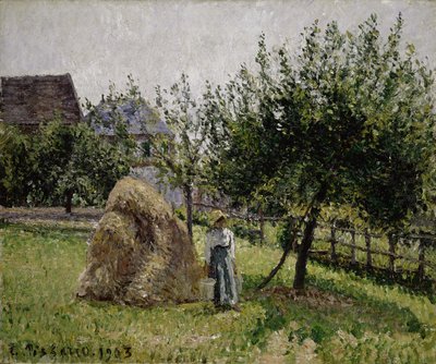 Pommiers à Éragny, matin ensoleillé, 1903 - Camille Jacob Pissarro