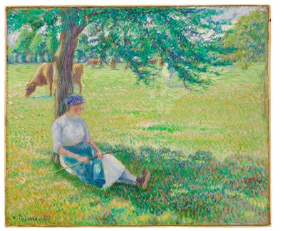 Cowgirl, Eragny, 1887 - Camille Jacob Pissarro