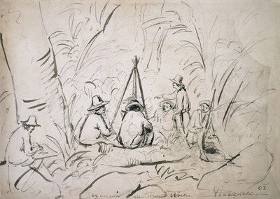 Excursion au Mont Avila, Venezuela - Camille Jacob Pissarro