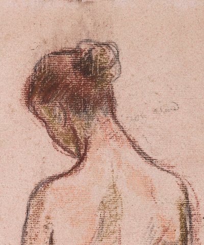 Nu debout de femme, de dos - Camille Jacob Pissarro