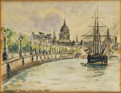 Londres, Cathédrale Saint-Paul, 1890 - Camille Jacob Pissarro