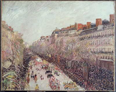 Mardi Gras sur les Boulevards - Camille Jacob Pissarro