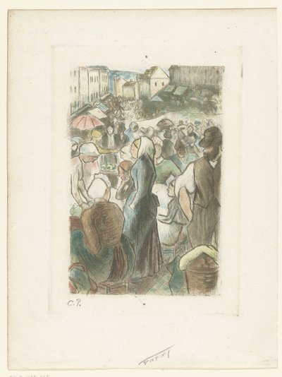 Marché de Gisors - Camille Jacob Pissarro