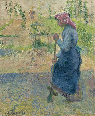 Jeune fille paysanne travaillant, 1882 - Camille Jacob Pissarro