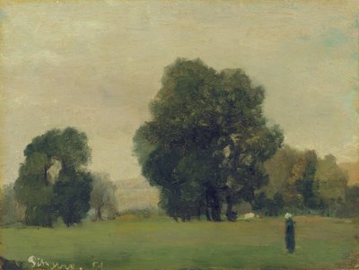 Prairies de La Roche-Guyon, 1859 - Camille Jacob Pissarro