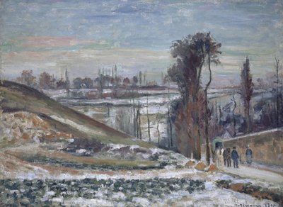 Paysage enneigé près de l