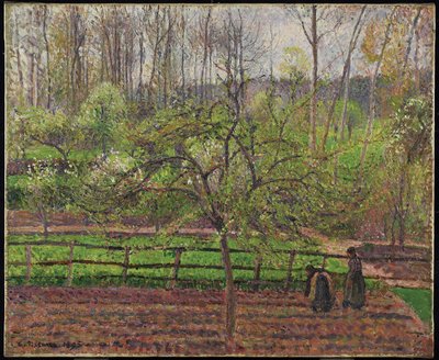 Printemps, temps gris, Éragny, 1895 - Camille Jacob Pissarro