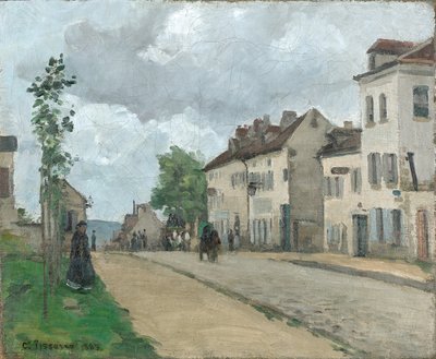 Rue à Pontoise (Rue de Gisors) - Camille Jacob Pissarro