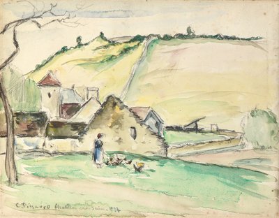 La ferme à Chatillon-Sur-Seine, 1882 - Camille Jacob Pissarro