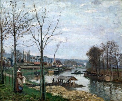 La Blanchisserie, Port Marly, 1872 - Camille Jacob Pissarro
