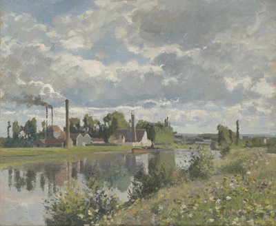 La rivière Oise près de Pontoise, 1873 - Camille Jacob Pissarro