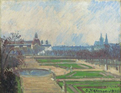 Les Tuileries et le Louvre, 1900 - Camille Jacob Pissarro